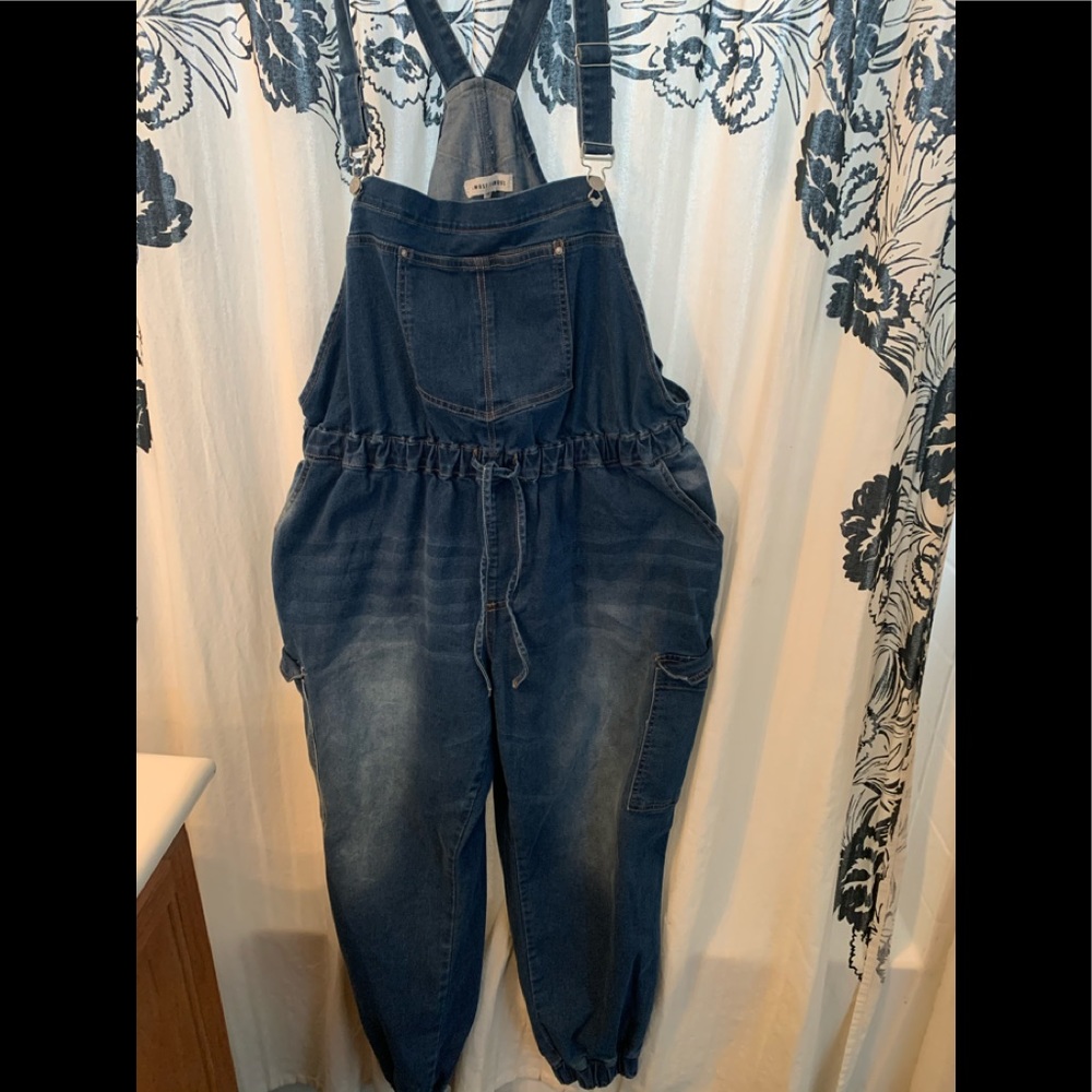 Denim overalls